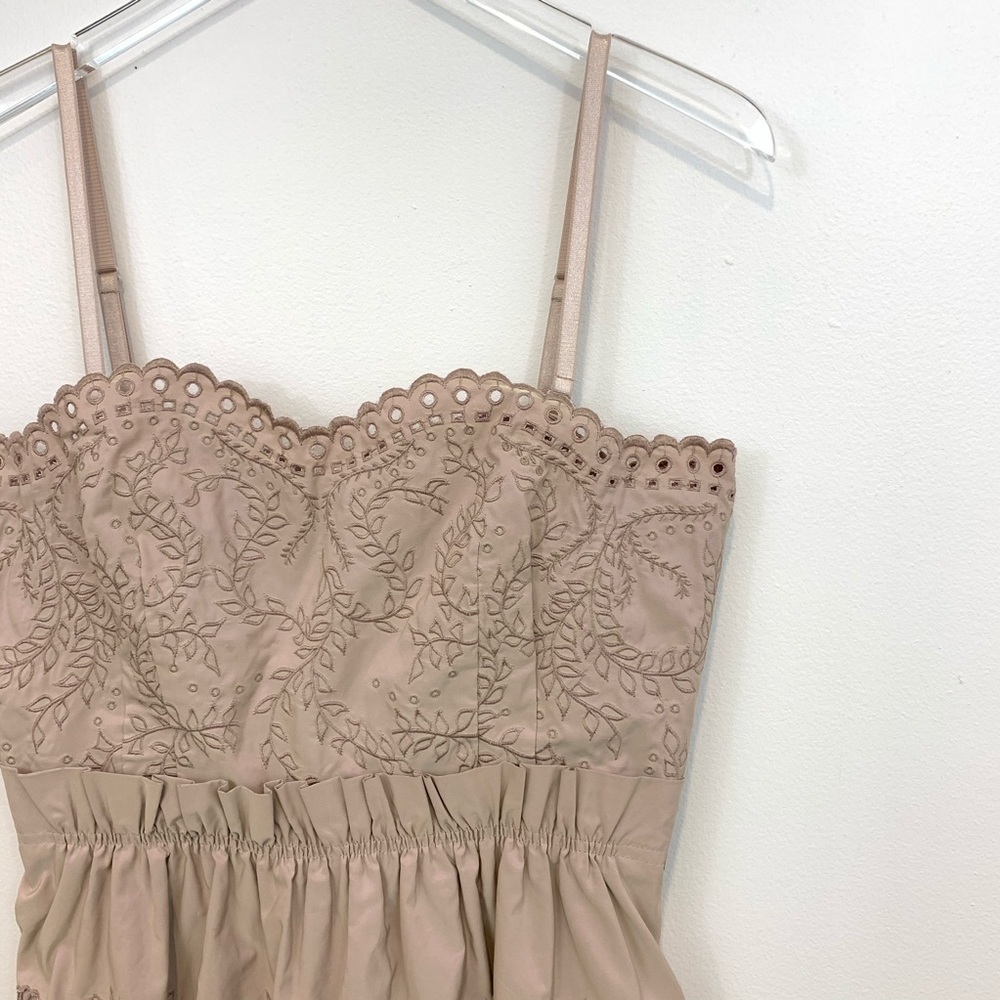 BCBGMaxAzria Iridescent Rose Guipure Floral Dress - Picture 3 of 8